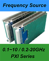 New Products: 0.2-20GHz full band frequency source